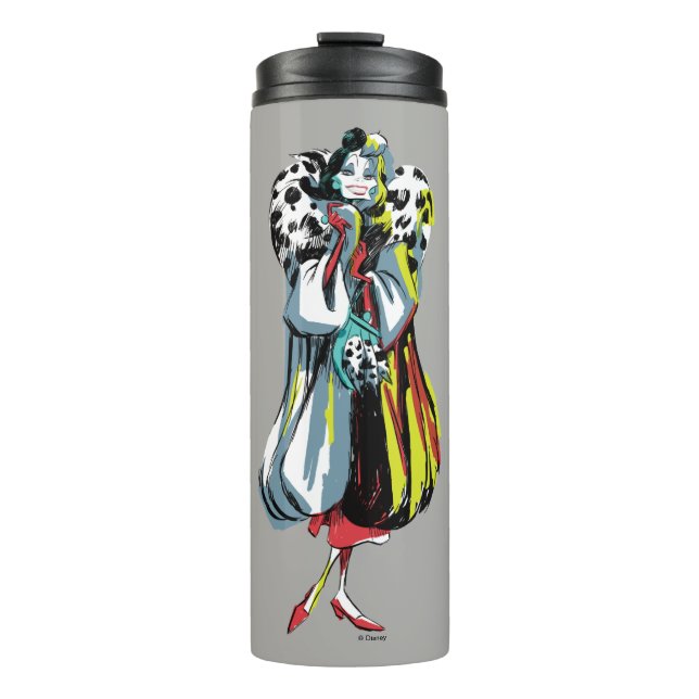 Cruella De Vil | In Her Furs Thermal Tumbler (Front)