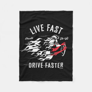 Cruella De Vil   Live Fast Drive Faster Fleece Blanket