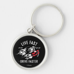 Cruella De Vil Live Fast Drive Faster Keychain