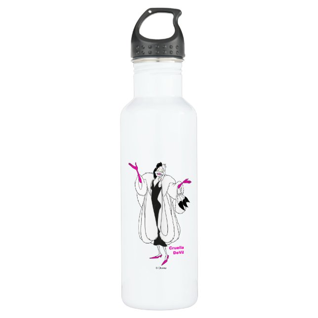 Cruella De Vil | Magenta Accessories 710 Ml Water Bottle (Front)