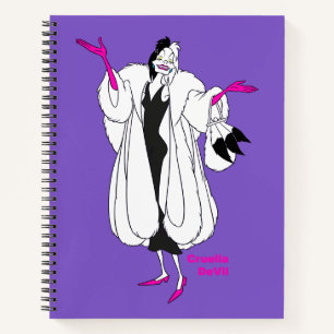 Cruella De Vil   Magenta Accessories Notebook