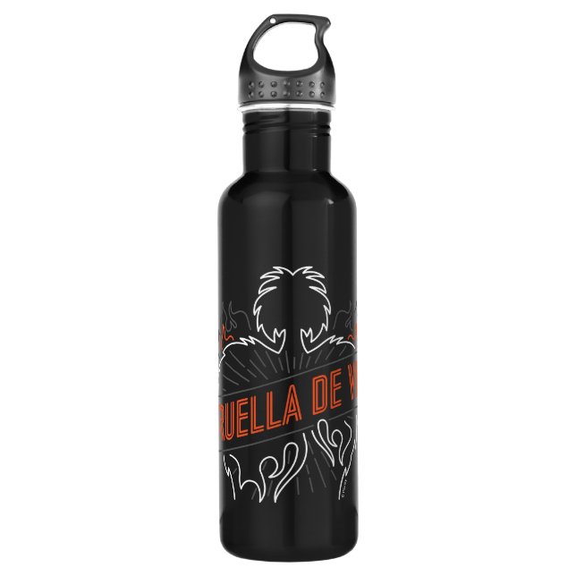 Cruella De Vil | Neon 710 Ml Water Bottle (Front)