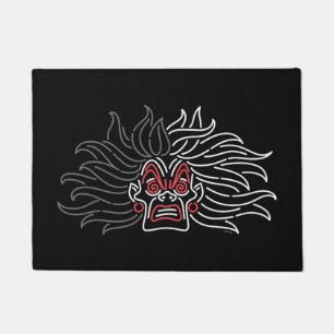 Cruella De Vil   Neon Face Doormat