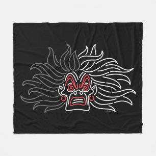 Cruella De Vil Neon Face Fleece Blanket
