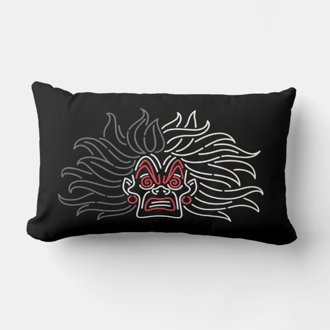 Cruella De Vil | Neon Face Lumbar Pillow (Front)
