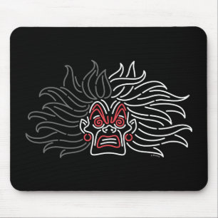 Cruella De Vil Neon Face Mouse Pad