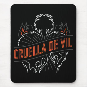 Cruella De Vil   Neon Mouse Pad