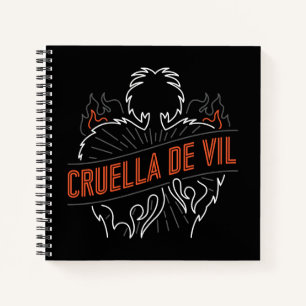 Cruella De Vil   Neon Notebook