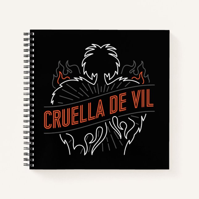 Cruella De Vil | Neon Notebook (Front)