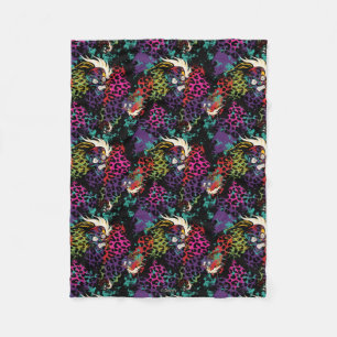 Cruella De Vil Pattern Fleece Blanket