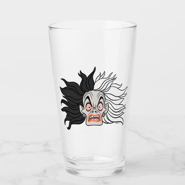 Cruella De Vil | Scary Face Glass (Front)