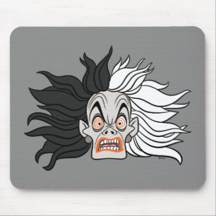 Cruella De Vil   Scary Face Mouse Pad