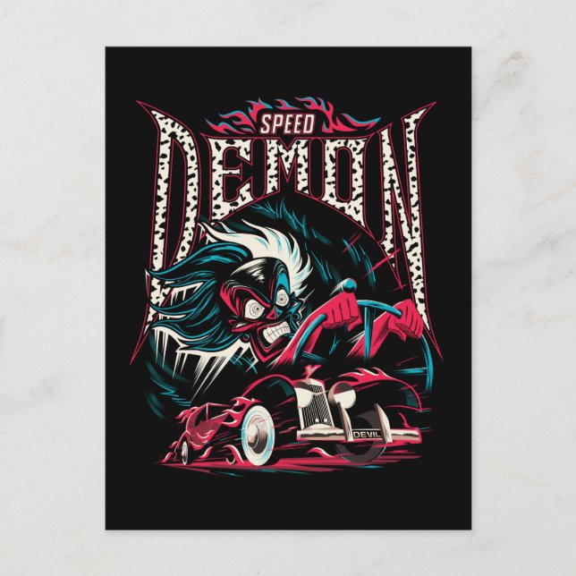 Cruella De Vil | Speed Demon Postcard (Front)