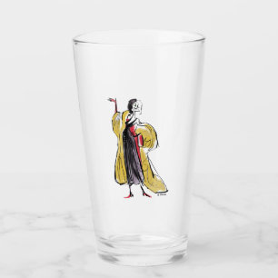 Cruella De Vil   Strikes An Evil Pose Glass