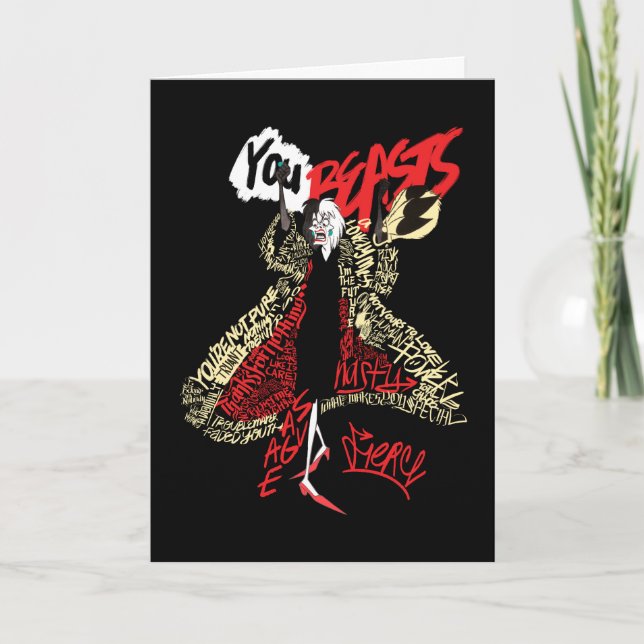Cruella De Vil | You Beasts Card (Front)