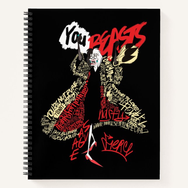 Cruella De Vil | You Beasts Notebook (Front)