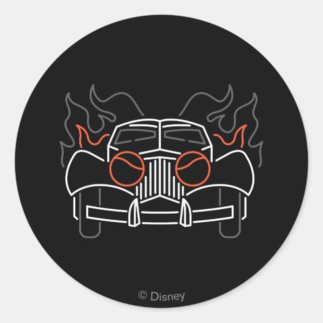 Cruella De Vil's Car Classic Round Sticker (Front)