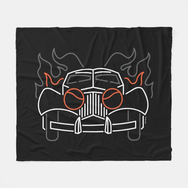 Cruella De Vil's Car Fleece Blanket (Front (Horizontal))