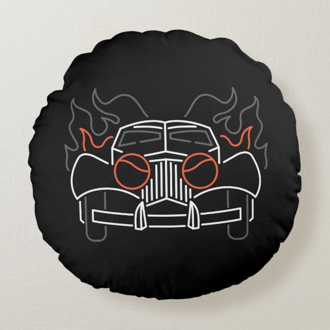 Cruella De Vil's Car Round Pillow (Front)
