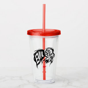 Cruella   Evil By Design Brush Stroke Painting Acrylic Tumbler