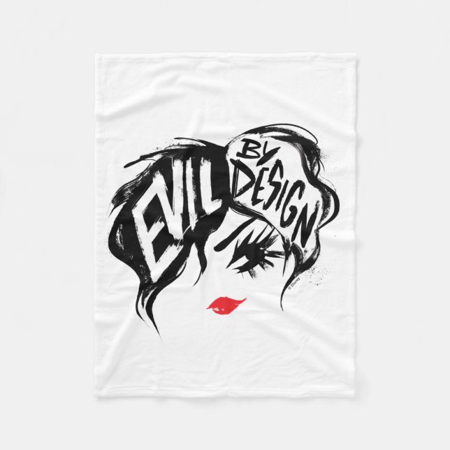Cruella | Evil By Design Brush Stroke Painting Fleece Blanket (Front)