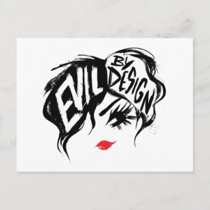Cruella   Evil By Design Brush Stroke Painting Postcard