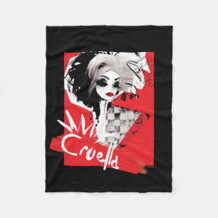 Cruella Fashion Model Cruella Collage Fleece Blanket
