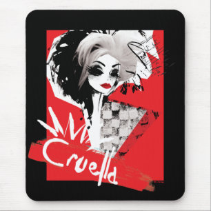 Cruella   Fashion Model Cruella Collage Mouse Pad