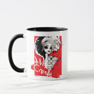 Cruella   Fashion Model Cruella Collage Mug