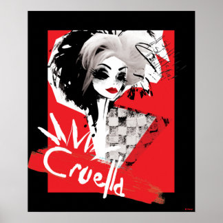 Cruella | Fashion Model Cruella Collage Poster