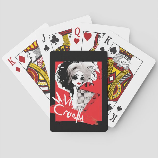 Cruella | Fashion Model Cruella Playing Cards (Back)