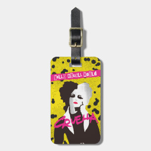 Cruella   Hello Cruell World Ransom Stencil Art Luggage Tag