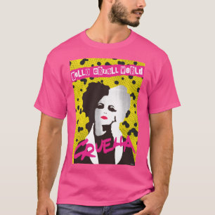 Cruella   Hello Cruell World Ransom Stencil Art T-Shirt