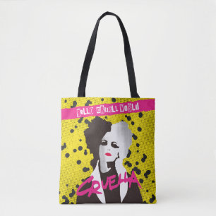 Cruella Hello Cruell World Ransom Stencil Art Tote Bag