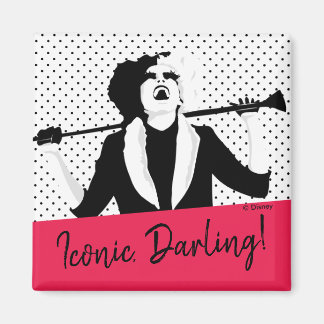 Cruella | Laughing Pop Art Stencil Portrait Magnet