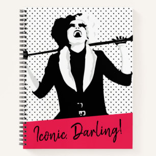 Cruella   Laughing Pop Art Stencil Portrait Notebook