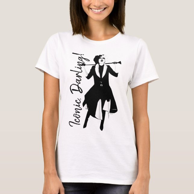 Cruella | Laughing Pop Art Stencil Portrait T-Shirt (Front)