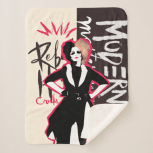 Cruella Rebel Heart - Modern Masterpiece Sherpa Blanket