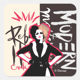Cruella | Rebel Heart - Modern Masterpiece Square Sticker