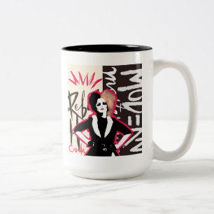 Cruella   Rebel Heart - Modern Masterpiece Two-Tone Coffee Mug