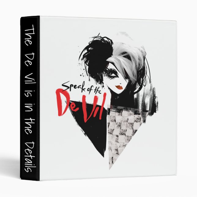 Cruella | Speak of the De Vil Diamond Collage Binder (Front/Spine)