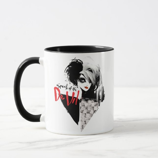Cruella | Speak of the De Vil Diamond Collage Mug (Left)