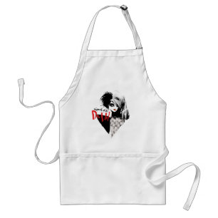 Cruella Speak of the De Vil Diamond Collage Standard Apron
