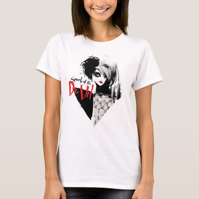 Cruella | Speak of the De Vil Diamond Collage T-Shirt (Front)