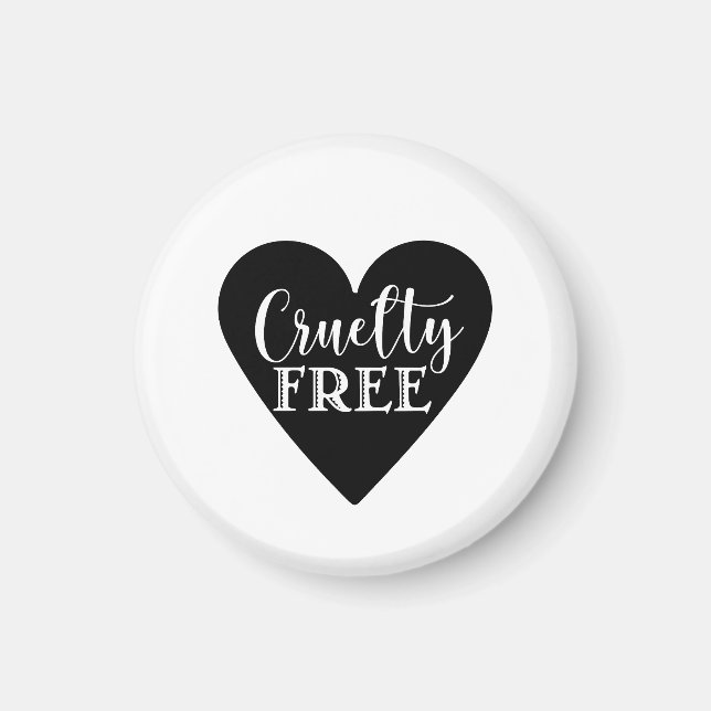 CRUELTY FREE heart Magnet (Front)
