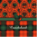 Cruickshank clan Plaid Scottish kilt tartan Photo Sculpture Button<br><div class="desc">The real Scottish tartan. The Cruickshank family uses the Stewart of Atholl tartan.</div>