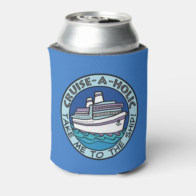 Cruise-A-Holic custom monogram can cooler (Can Back)