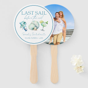 Cruise Bachelorette Party Personalized Photo Hand Fan
