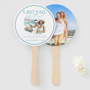 Cruise Bachelorette Party Photo Personalized Hand Fan