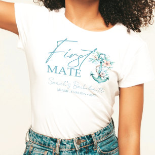 Cruise Bachelorette Personalized First Mate T-Shirt